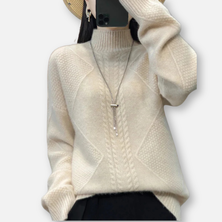 Arvae™ Ellie | Luxurious Sweater with High Collar