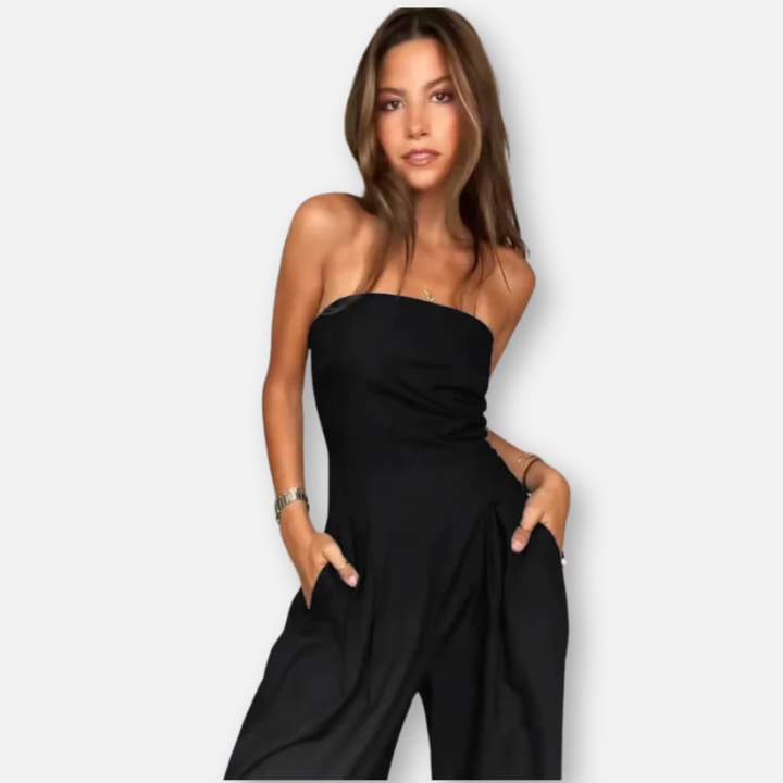 Arvae™ Sofia | Classic High-Waisted Sleeveless Romper