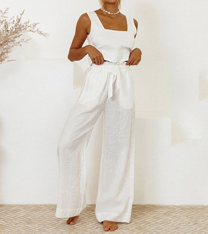 Arvae™ Megan | Minimalist Top and Wide Pants Set