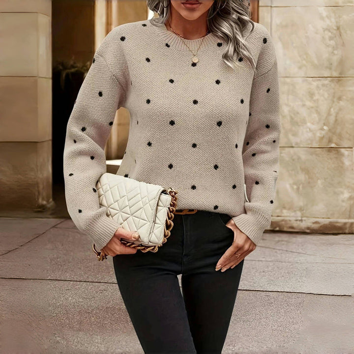 Arvae™ Anne | Knitted Sweater with Dots
