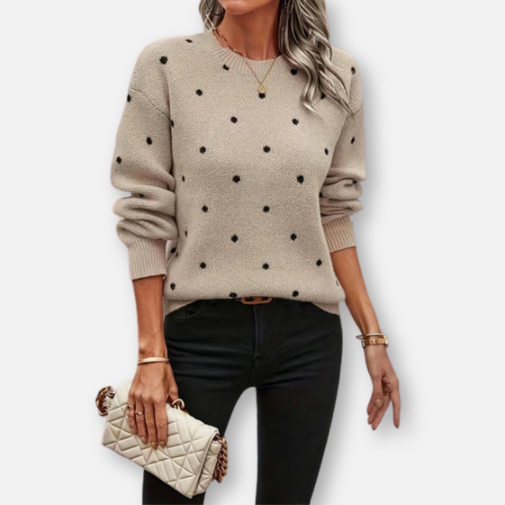 Arvae™ Anne | Knitted Sweater with Dots