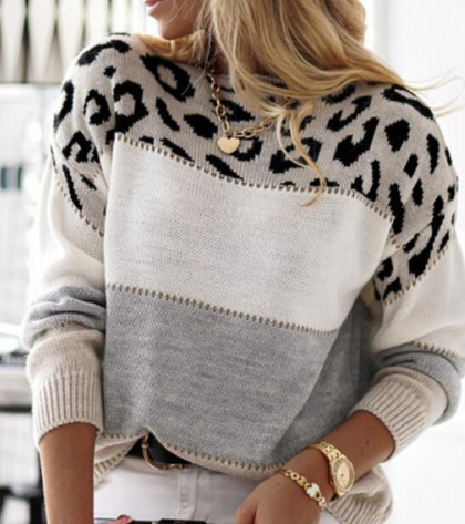 Arvae™ Clara | Elegant Leopard Sweater