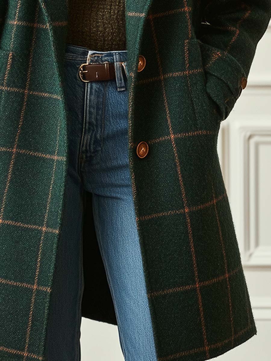 Arvae™ Cambridge - Wool Check Coat